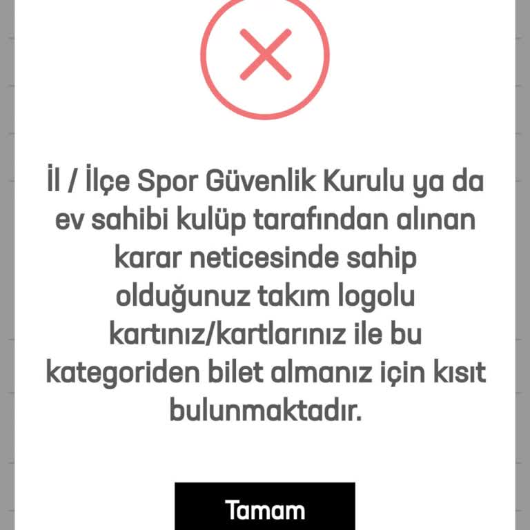 Trabzonspor Passolig Bilet Almam Kısıtlanmış