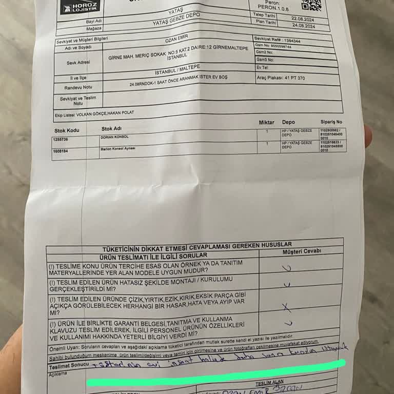 Enza Home Ürünü Montaj Ettiremiyorum