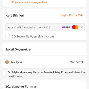 Trendyol Kredi Kartı Taksit Olmuyor