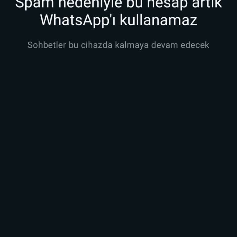 WhatsApp Spam Sorunu