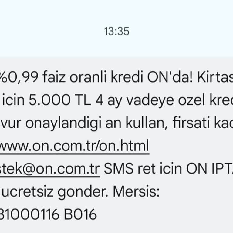 On Dijital Bankacılık On Sana Özel Kredi Saçmalığı.