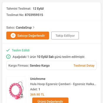 Sendeo Kargo Firması Kötü