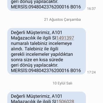 A101 İle İade Sorunu