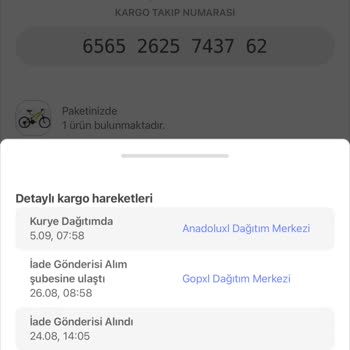 hepsiJET Hepsiburada İade Edilen Ürün Sorunu