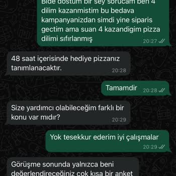 Domino's Pizza Kampanyasında Yaşanan Sorunlar Ve Çözümsüzlük