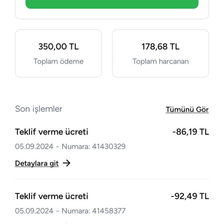 Armut Hesabımdaki Bakiyemi Geri Almak İstiyorum
