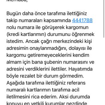 İş Bankası Kredi Kartı Teslimatı