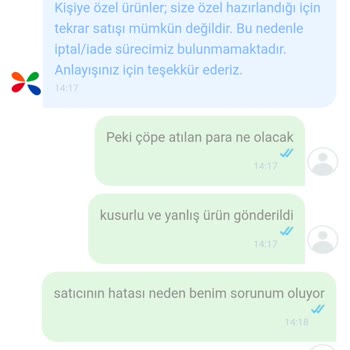 Çiçek Sepeti Yanlış Ürünü Geri Almıyor