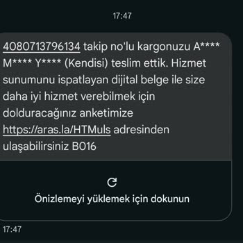 Aras Kargo'nun Teyitsiz İş Yapması