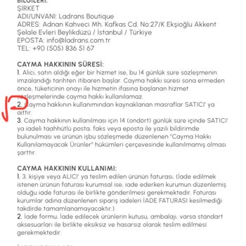 Ladrans Boutique İadede Kargoyu Alıcıya Ödetiyor, Ücreti İade Etmiyor