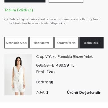 Kolay Gelsin Ürünü Teslim Almadan Teslim Edildi Gösterdi. Ürün Yok!