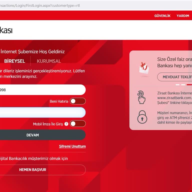 Ziraat Bankası Bosna'da Ziraat Hesabım Devre Dışı Kaldı