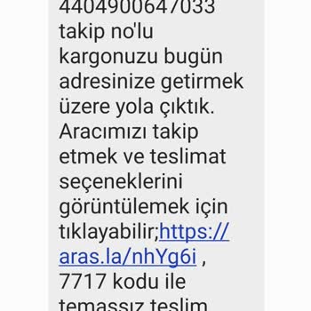 Aras Kargo Yanlış Teslimat Ve İşgüzar Kurye Sorunu