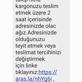 Aras Kargo Yanlış Teslimat Ve İşgüzar Kurye Sorunu
