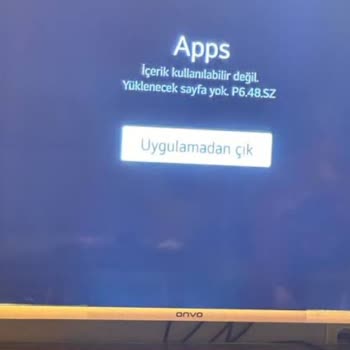 Onvo TV'nin Uygulama Sorunu Ve Yetersiz Müşteri Hizmetleri!