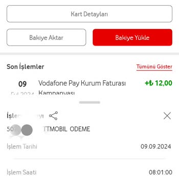 Vodafone Pay Ödemediği Faturamın Parasını Hesabımdan Çekti