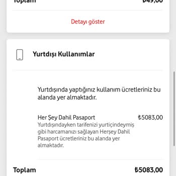 Yurt Dışında Olmadığım Halde Yurt Dışı Paketi Ücretlendirmesi