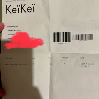 Keikei Yanlış Ürün Gönderimi