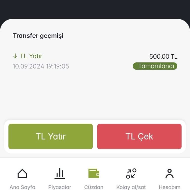 500 TL Paribu Şikayeti