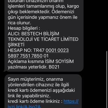 Bestech Bilişim Servis Yanıltıcı Bilgilendirme Ve Uyumsuz Parça Kullanımı