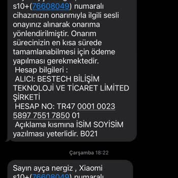 Bestech Bilişim Servis Yanıltıcı Bilgilendirme Ve Uyumsuz Parça Kullanımı