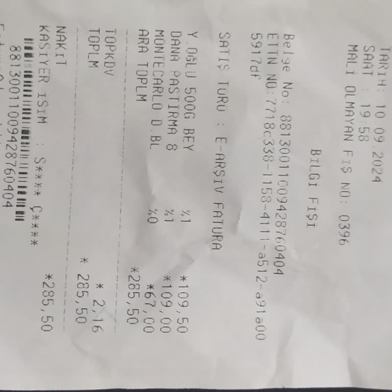 A101 İn Personelinin Ürünü İade Almayıp İşleme Devam Etmesi