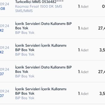 Turkcell BİP Uygulamasında İnternet Paketi Sorunu