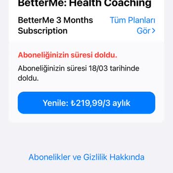 Betterme Abonelik İptaline Rağmen Para Çekiyor