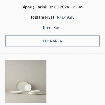 English Home Yemek Takımı Sipariş
