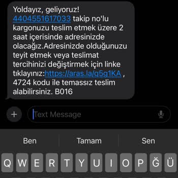 Aras Kargo Teslim Edilmemesi Ve Sürekli Yanıltıcı Bilgilendirme