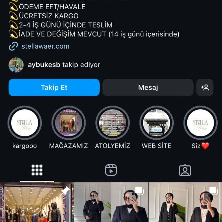 Stella Wear Adlı Butiğin Ödemeyi Aldıktan Sonra Mesajlara Dönmemesi