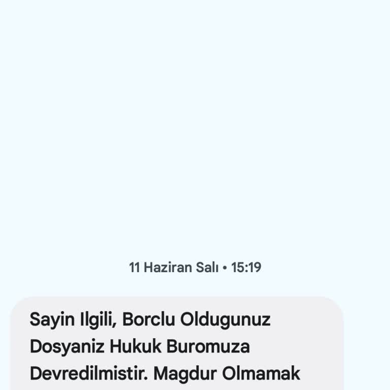 A. Rahmansen (SMS) Şirketinizden Gelen Mesajın Açıklamasını Rica Ediyorum