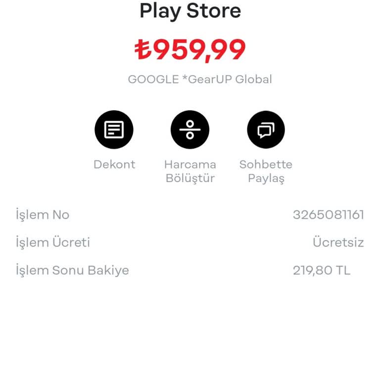 Google Gearup Global İzinsiz Paramı Çekti!