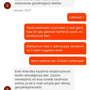 Migros 3 Saatten Fazla Süredir Eksik Siparişim Gelmedi. Mağdurum
