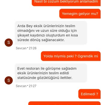Migros 3 Saatten Fazla Süredir Eksik Siparişim Gelmedi. Mağdurum