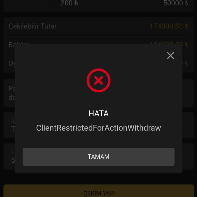 Grandbetting Para Çekme Talebi Veremiyorum