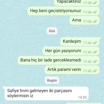 Volta Eksik Gönderilen Sipariş Ve İade Sorunu
