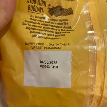 Filiz Makarna Paket Makarna Kalite Sorunları