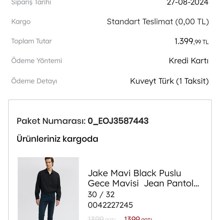 Mavi Kaybolan Siparişime Ne Oldu?