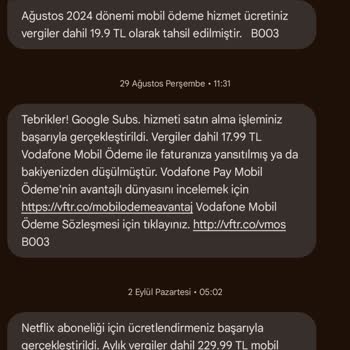 Vodafone Pay Vodafone Mobil Ödeme Sorunu!
