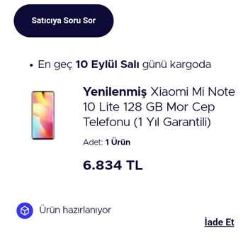 Teknosa Getmobil Satıcısı Yenilenmiş Cihaz Pişmanlık...