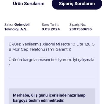 Teknosa Getmobil Satıcısı Yenilenmiş Cihaz Pişmanlık...