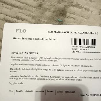 Lotto Ayakkabı Şikayeti FLO