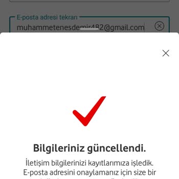 Vodafone Hediye İnternet Sorunu: E-posta Doğrulama Sonrası Beklenen 3 GB Hediye Gelmedi