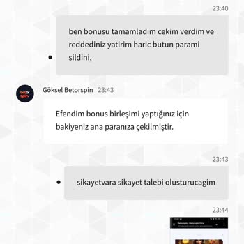Betorspin Bonusu Tamamladım Paramı Ödemediler