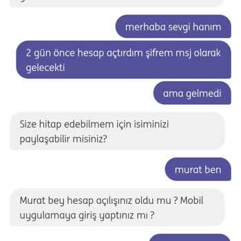 ING Bankası Hesap Açılış Şifre Problemi