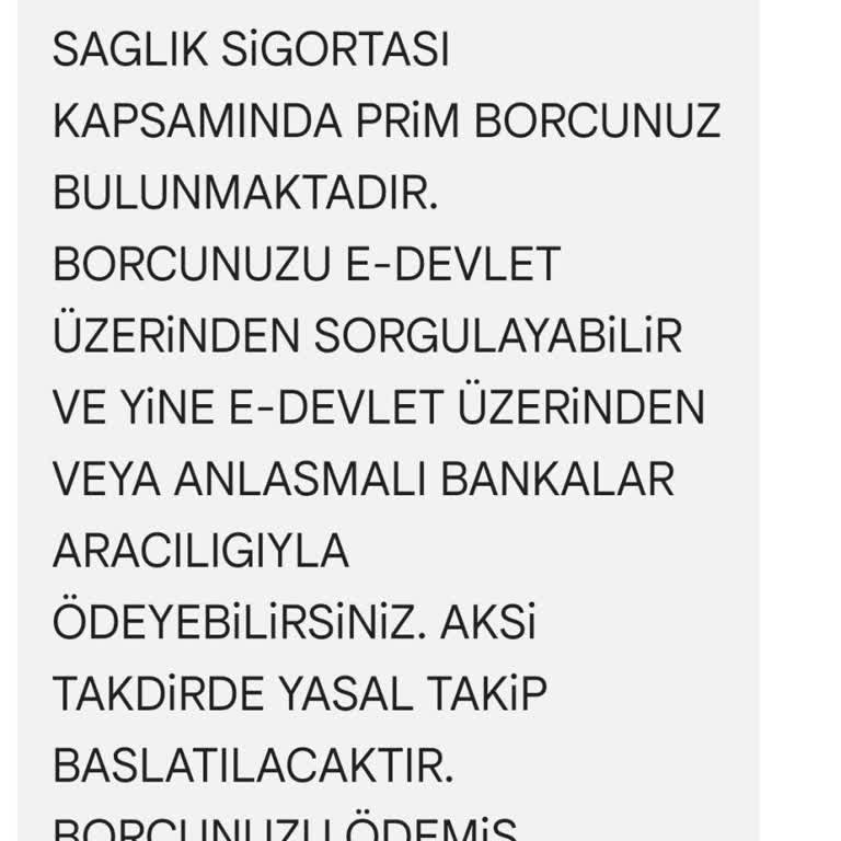 SGK GSS Ödemek İstemiyorum