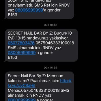 Secret Nail Bar By Zeyno Secret Nail Bar'ın Yaptığı Saygısızlık