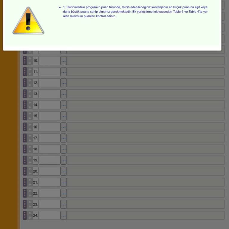 ÖSYM Ek Tercih Yapamıyoruz