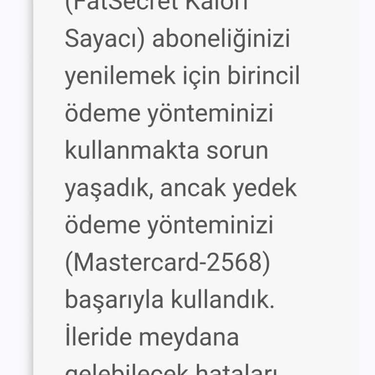 FatSecret Paramı Aldı